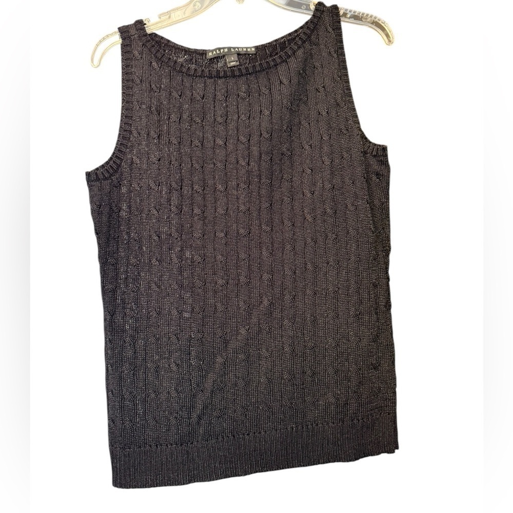 Ralph Lauren Black Label Black Knit Sweater